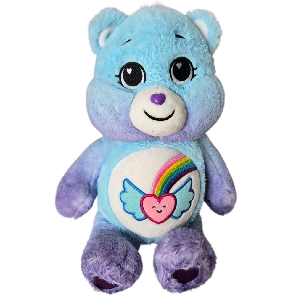 Basic Fun Dream Bright Bear Care Bears 40th Anniversary 14" Plush Rainbow Whimsy